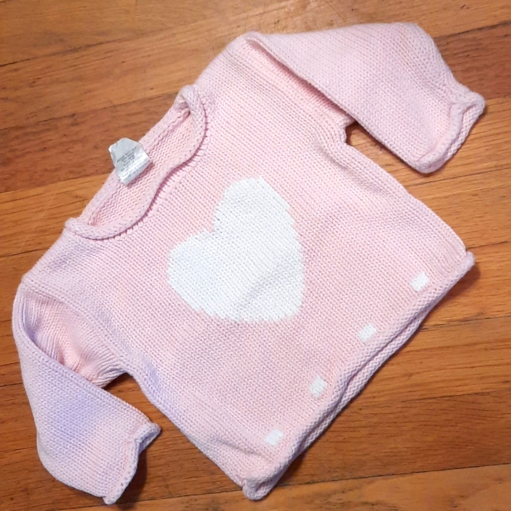 ❤️Pink heart cotton sweater